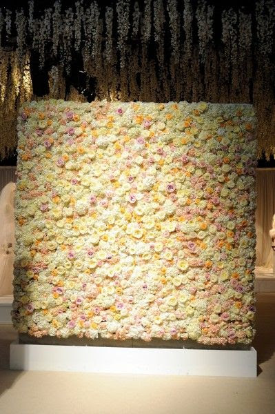The incredible flower wall, created for Brides The Show by By Appointment Only Design