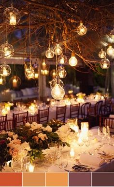 Candle Light Romance: With burnt orange, Plum, Chocolate, Ivory and Champagne colors