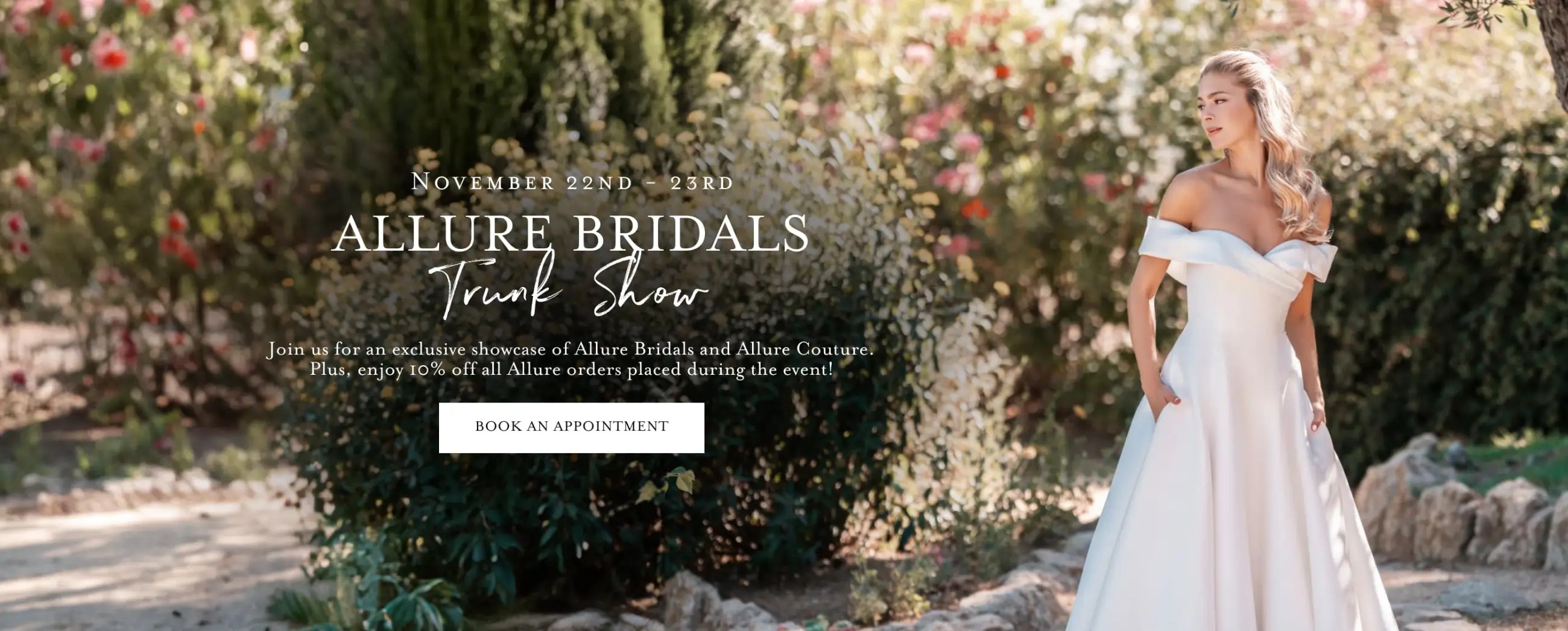 Allure Bridals Trunk Show at Bella Bridal Gallery