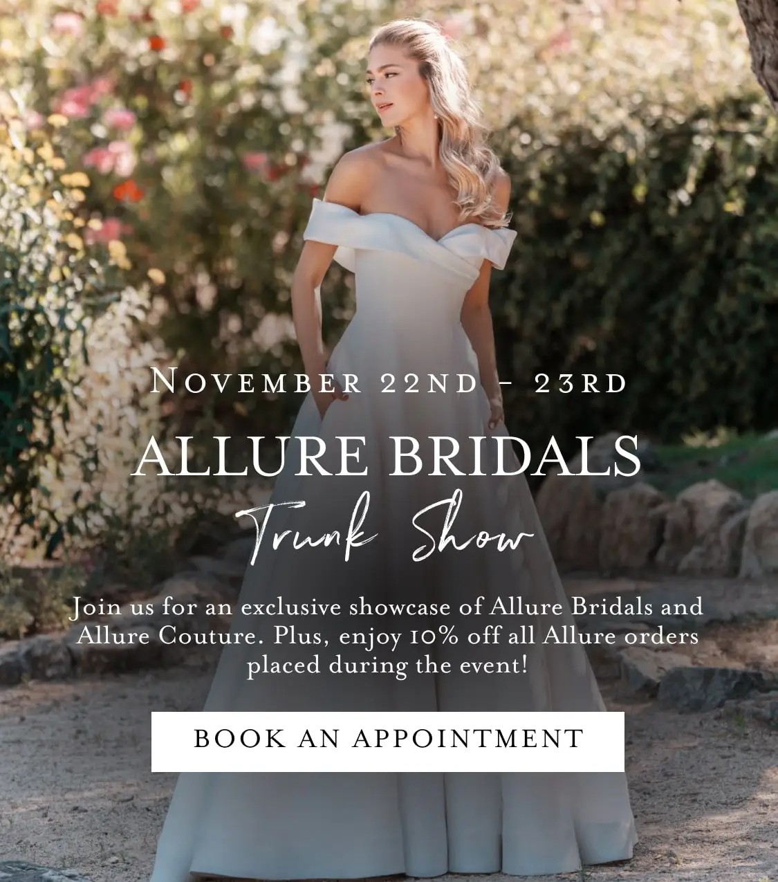 Allure Bridals Trunk Show at Bella Bridal Gallery